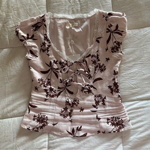Wayf Floral Baby Pink Top